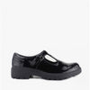 GEOX JR CASEY GO Girls Patent School Shoes Black