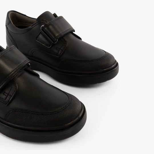 GEOX J RIDDOCK BOY Kids Leather Shoes Black