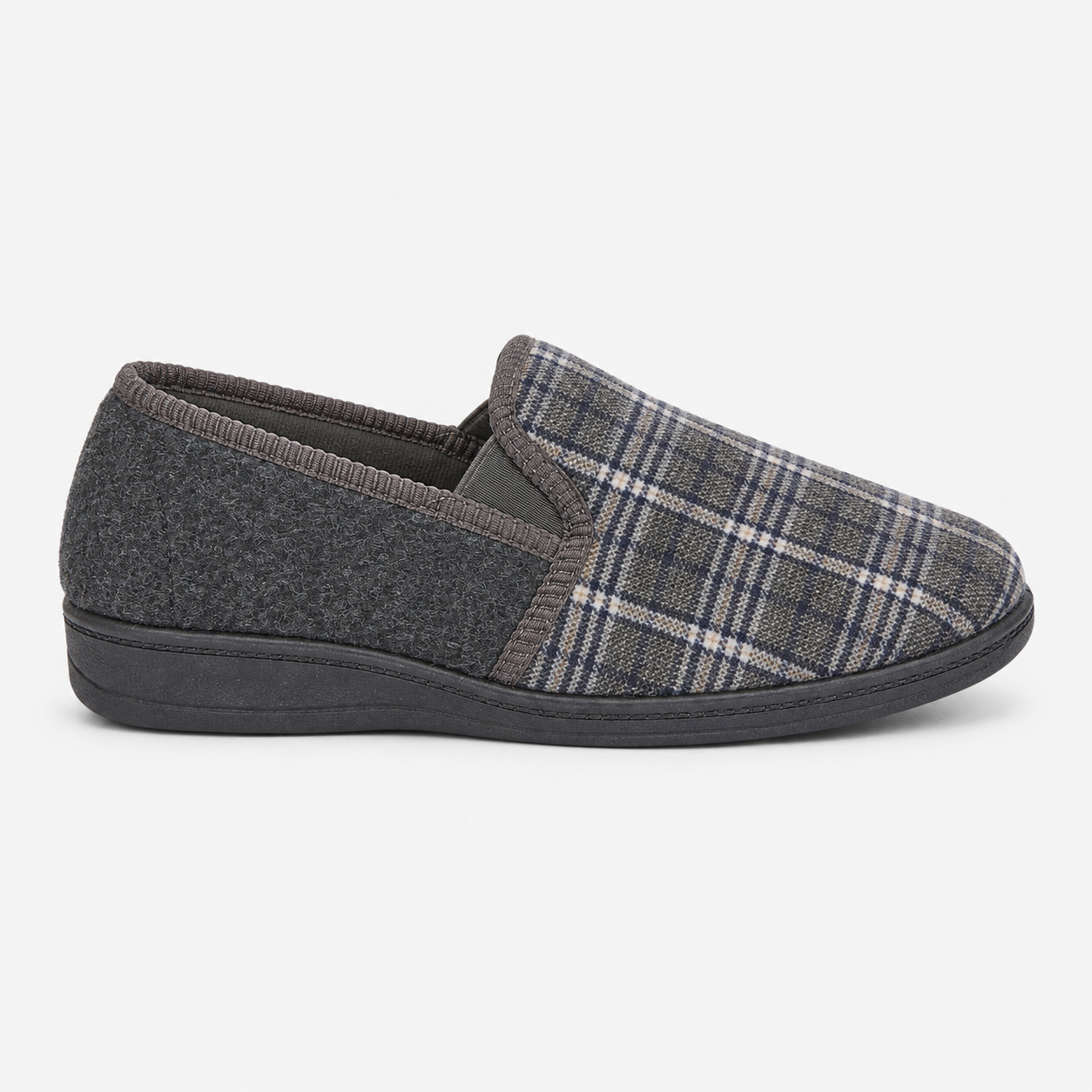 Jo & Joe EAMON Mens Full Slippers Grey