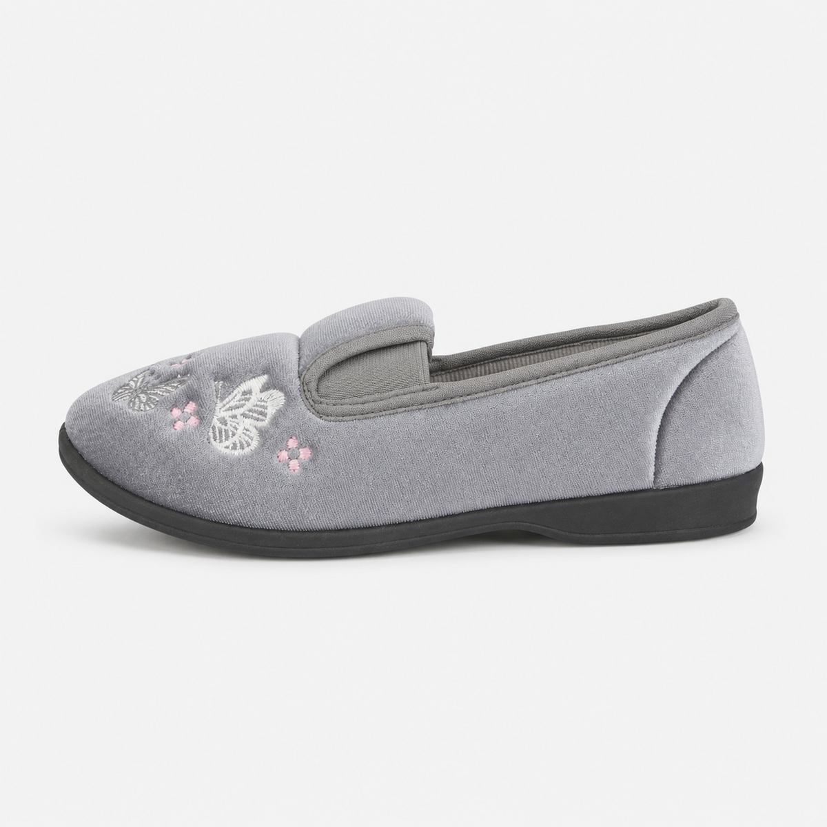 Jo & Joe CHERISH Womens Full Slippers Grey