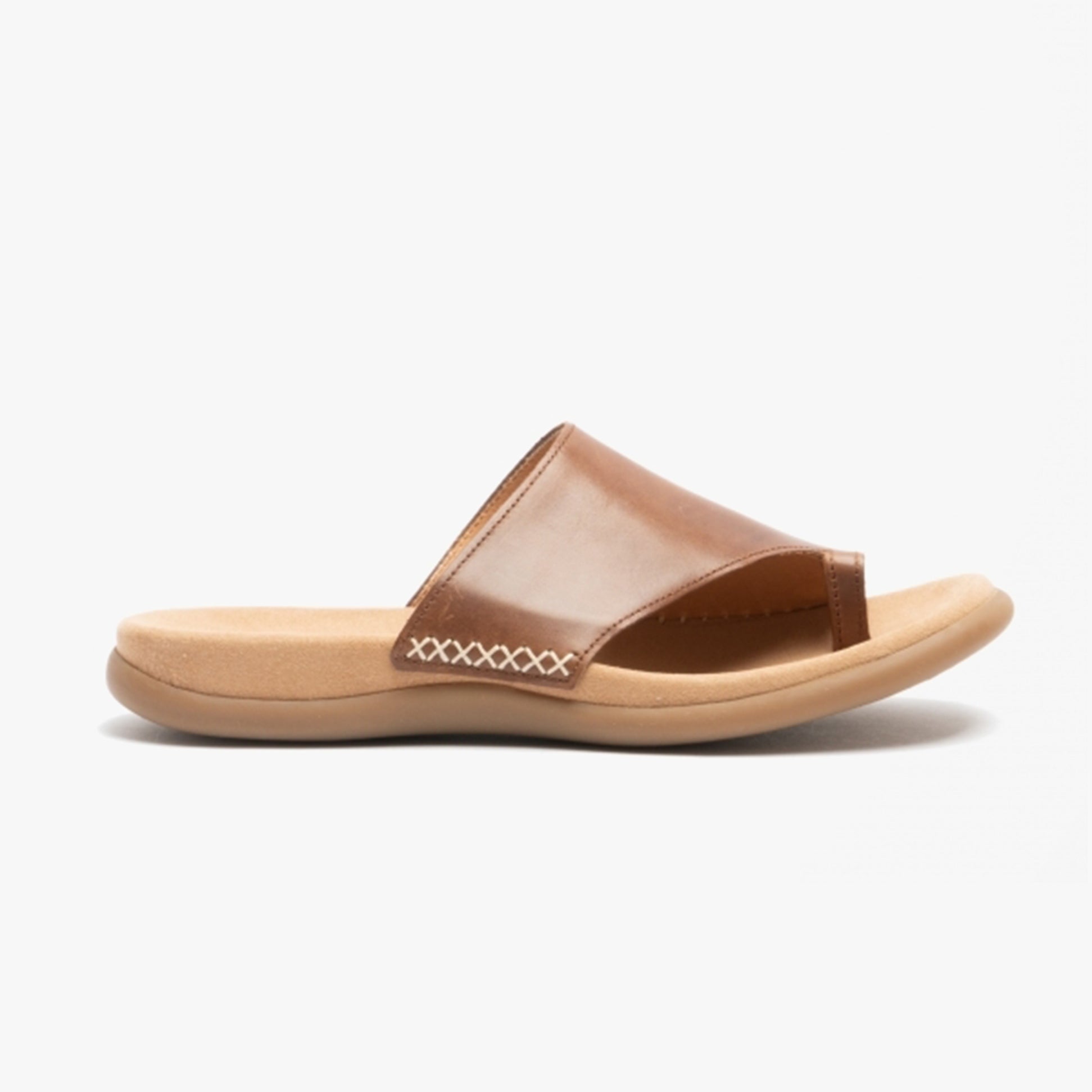 Gabor LANZAROTE Womens Leather Mule Sandals Peanut