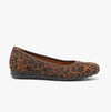 Gabor SPLASH Womens Suede Ballerina Shoes Whisky