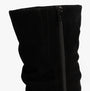 Gabor RAMONA Womens Boots Black detail view showing zipper and suede upper material
