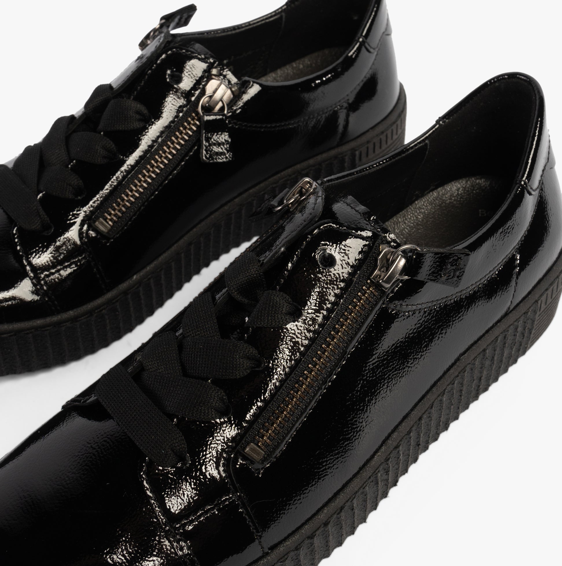 Gabor WISDOM Womens Trainers Black Patent