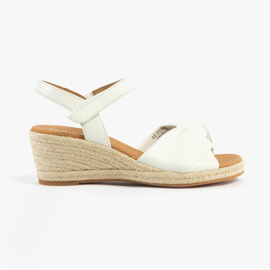 Gabor MOON Womens Wedge Sandals White