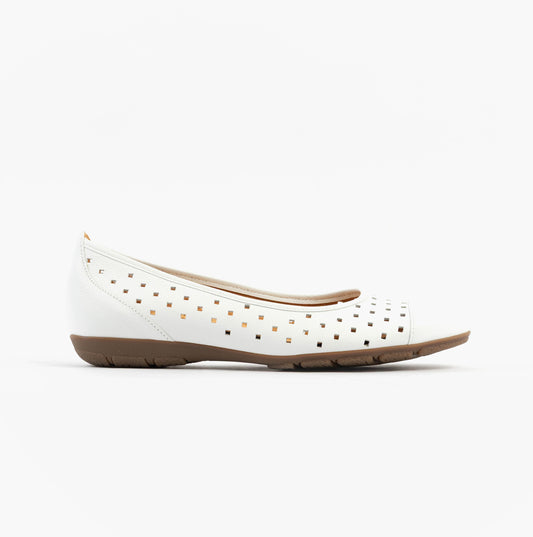 Gabor RUFFLE Womens Shoes White