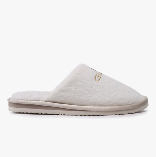 GANT PANTOFLI Womens Mule Slippers Bone Beige