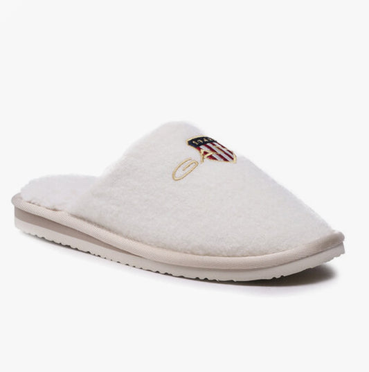 GANT PANTOFLI Womens Mule Slippers Bone Beige