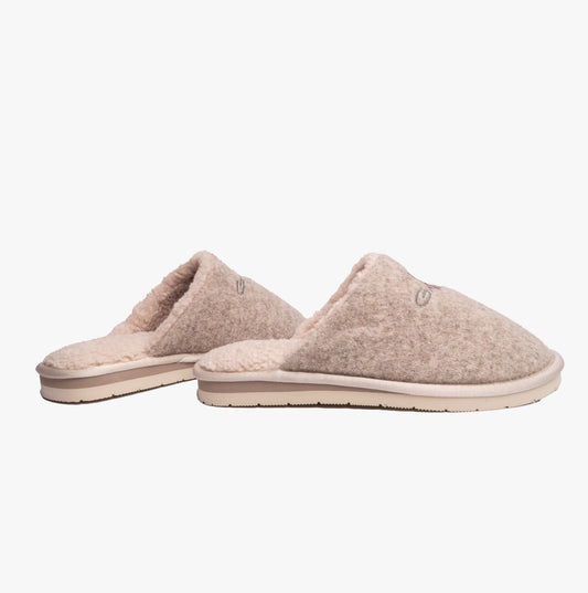 GANT PANTOFLI Womens Mule Slippers Taupe