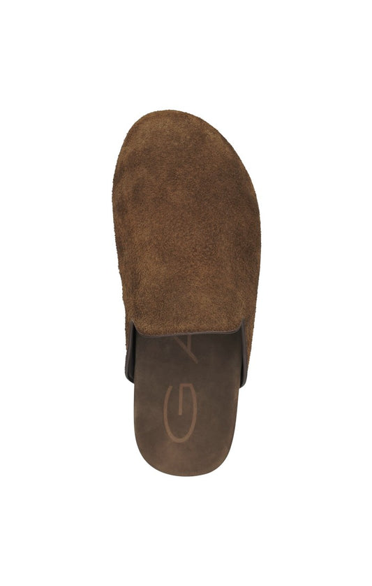 GANT HUDMORE Mens Mule Slippers Tobacco Brown