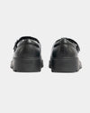 GEOX CASEY Girls Matte Black School Shoes