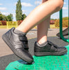 GEOX ELVIS B Boys Touch Fasten School Shoes Black