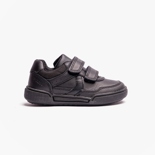 GEOX J POSEIDO BOY Kids Leather Sneakers Black