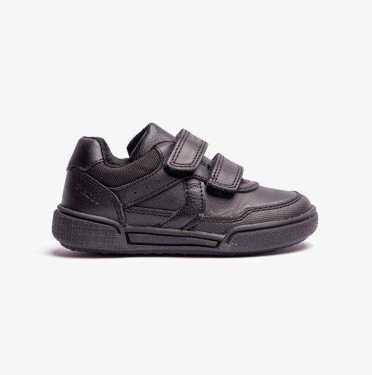GEOX J POSEIDO BOY Kids Leather Sneakers Black