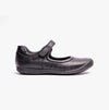 GEOX GIOIA A Girls Touch Fasten School Shoes Black