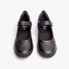 GEOX GIOIA A Girls Touch Fasten School Shoes Black