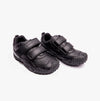 GEOX GIANT B Boys Touch Fasten School Shoes Black