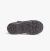 GEOX NAIMARA G A Girls Leather Touch Fasten School Shoes Black