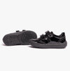 GEOX HADRIEL G G Girls Leather Touch Fasten School Shoes Patent Black