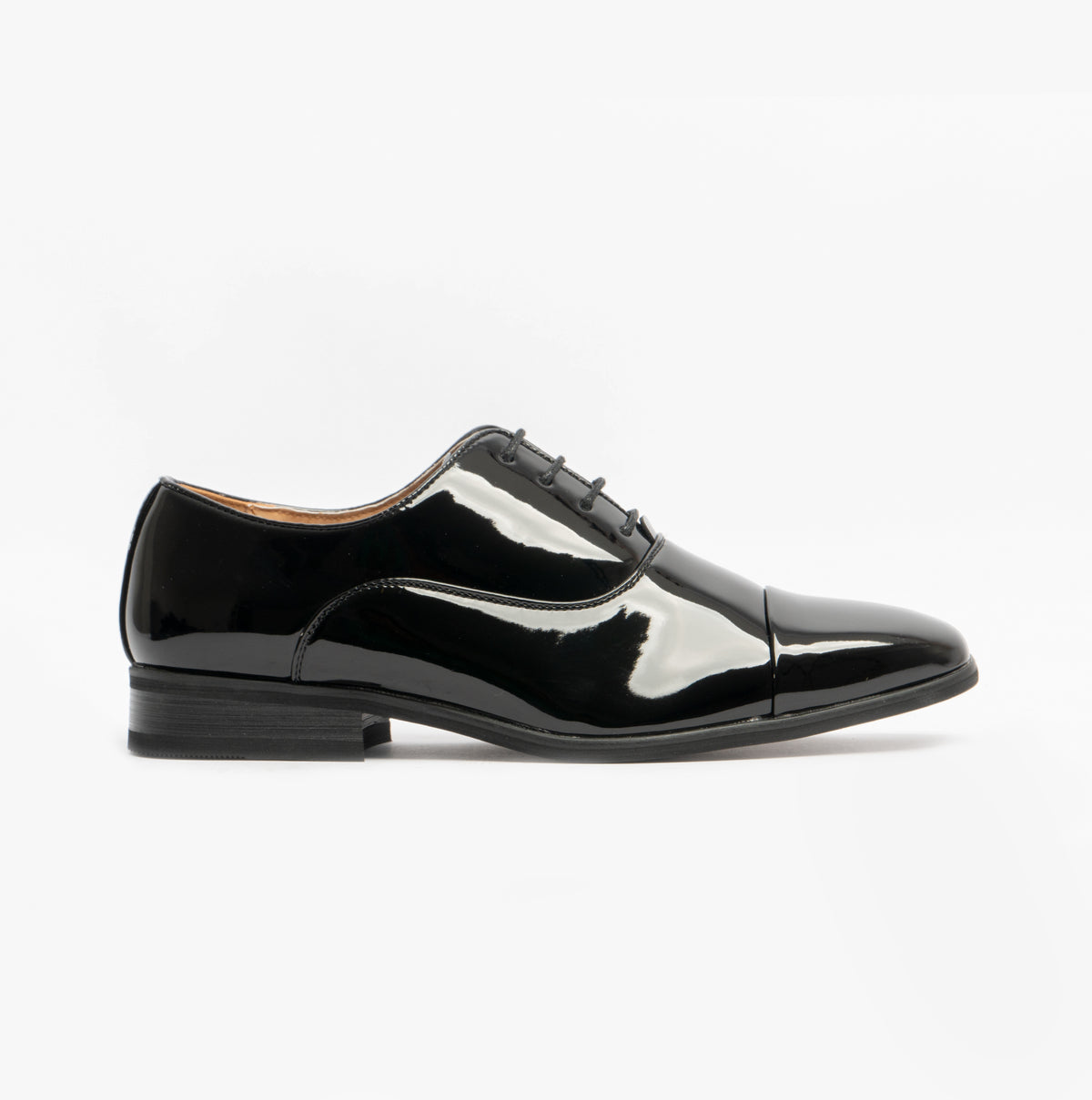 Goor DESMOND Mens Oxford Dress Shoes Black Patent