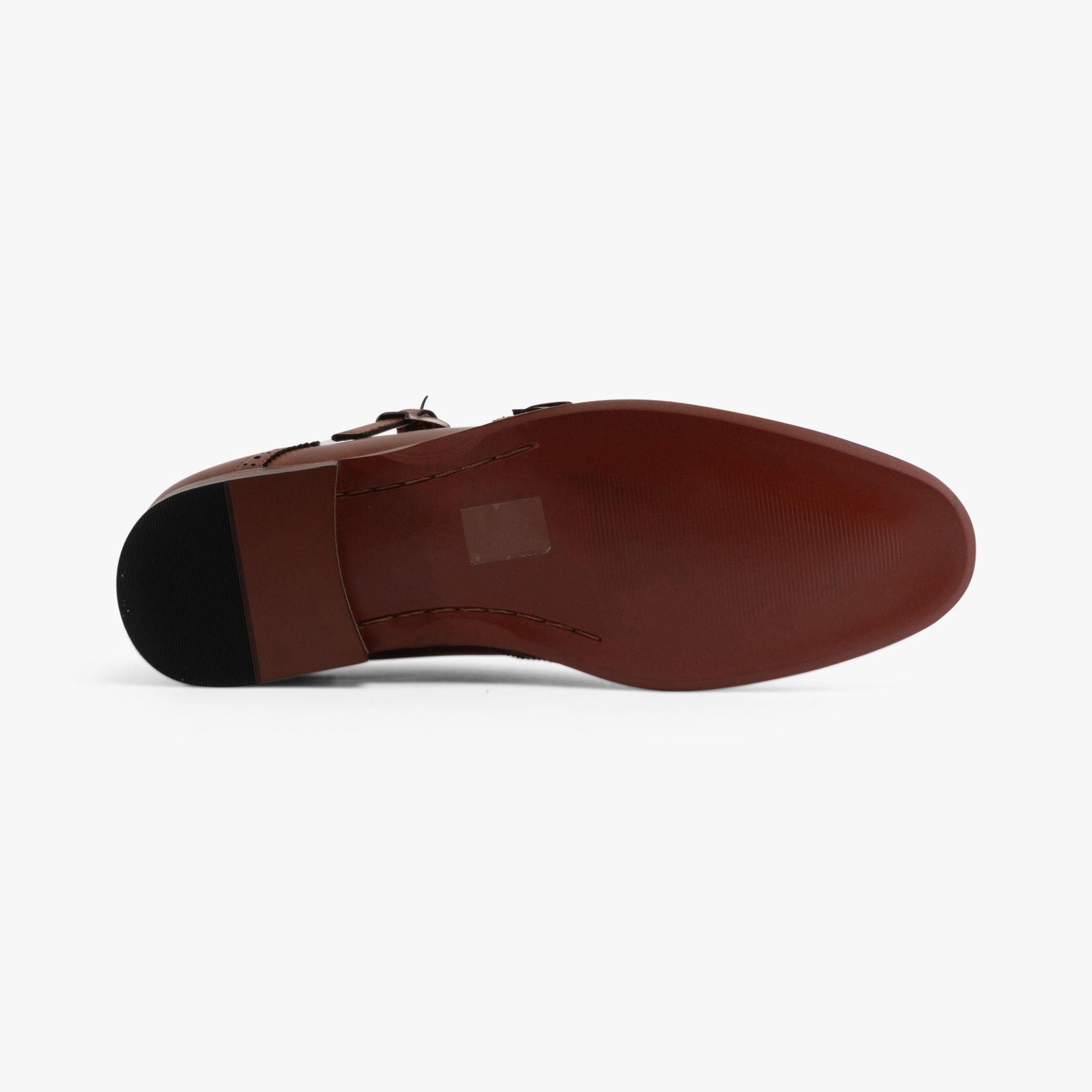Goor JOSEPH Mens Mens Brogue Monk Shoes Brown