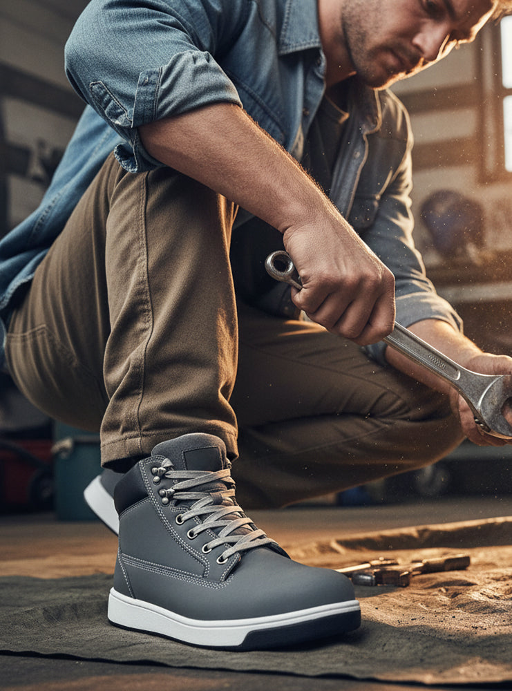 Grafters Unisex Leather Monkey Boots Black | Shuperb