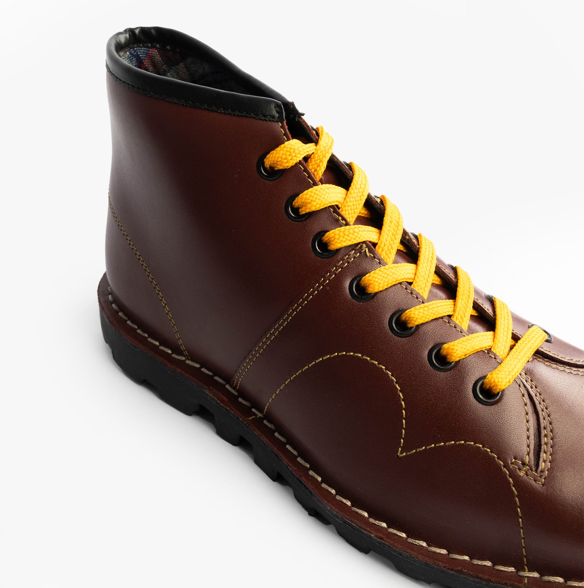 Grafters Unisex Leather Monkey Boots Wine