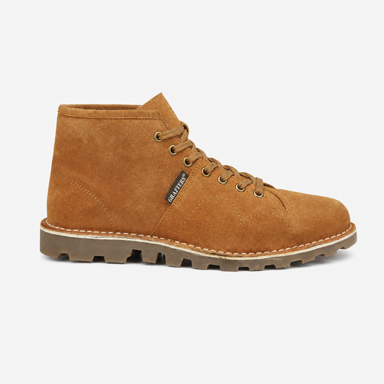 Grafters Unisex Suede Monkey Boots Tan