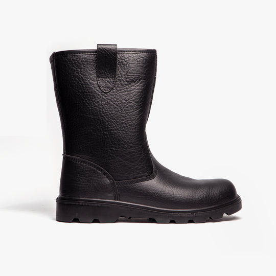 Grafters FORGE Mens Leather Rigger Safety Boots Black