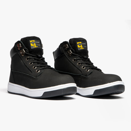 Grafters FORT Unisex Trainer Style Safety Boots Black