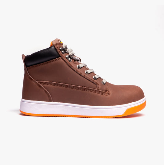 Grafters M057B Unisex Safety Trainer Boots Brown