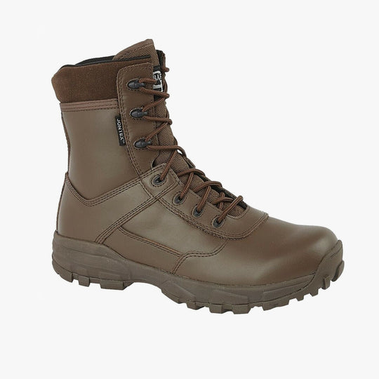 Grafters AMBUSH Unisex Waterproof Leather Combat Boots Brown