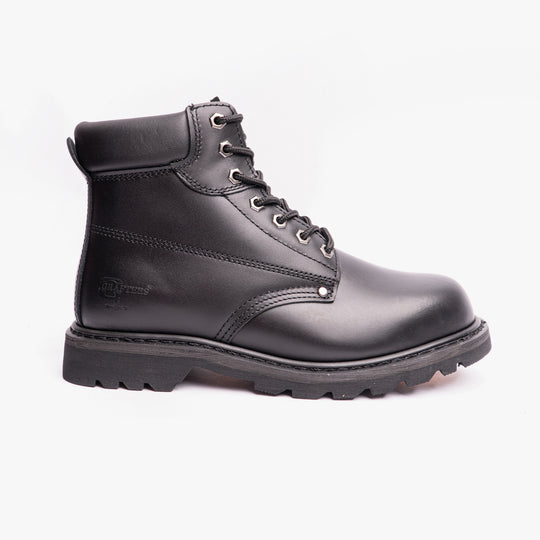 Grafters KNIGHT Mens Padded Leather Safety Boots Black