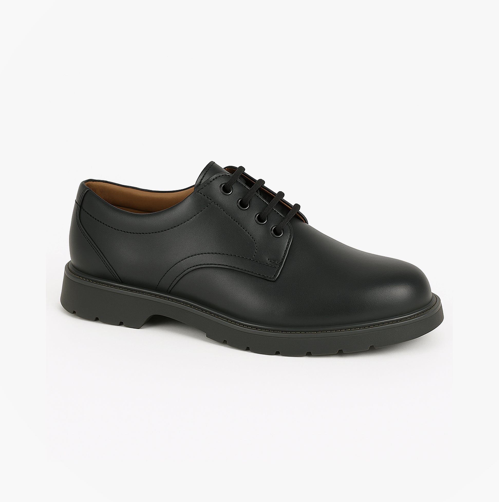 Grafters M181A Mens Leather Shoes Black