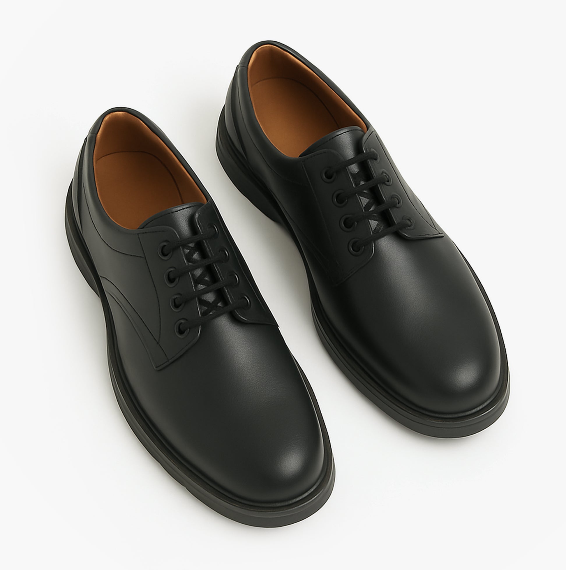 Grafters M181A Mens Leather Shoes Black