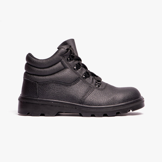 Grafters M240A Unisex Leather Safety Boots Black