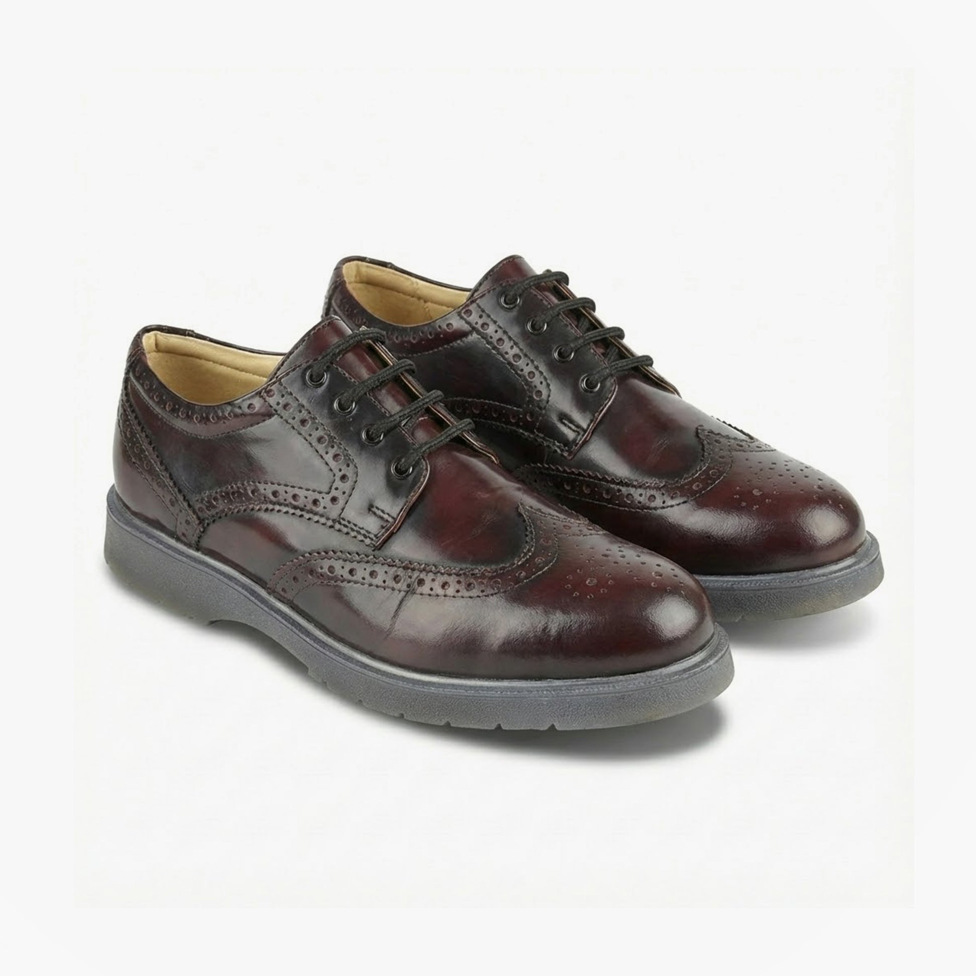 Grafters M282BD Mens Shoes Burgundy
