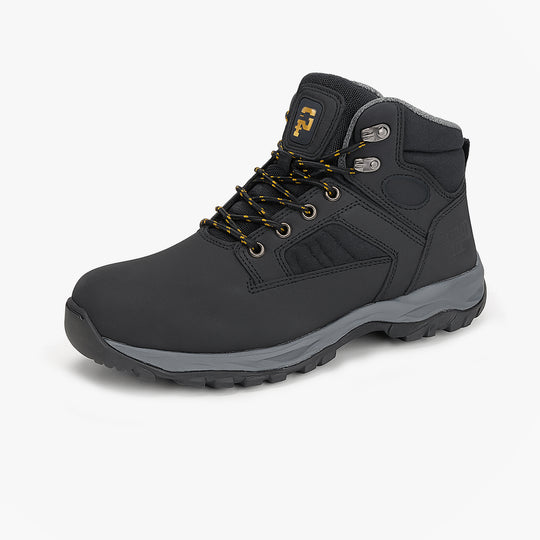 Grafters LUTHER Mens Nubuck Safety Boots Black
