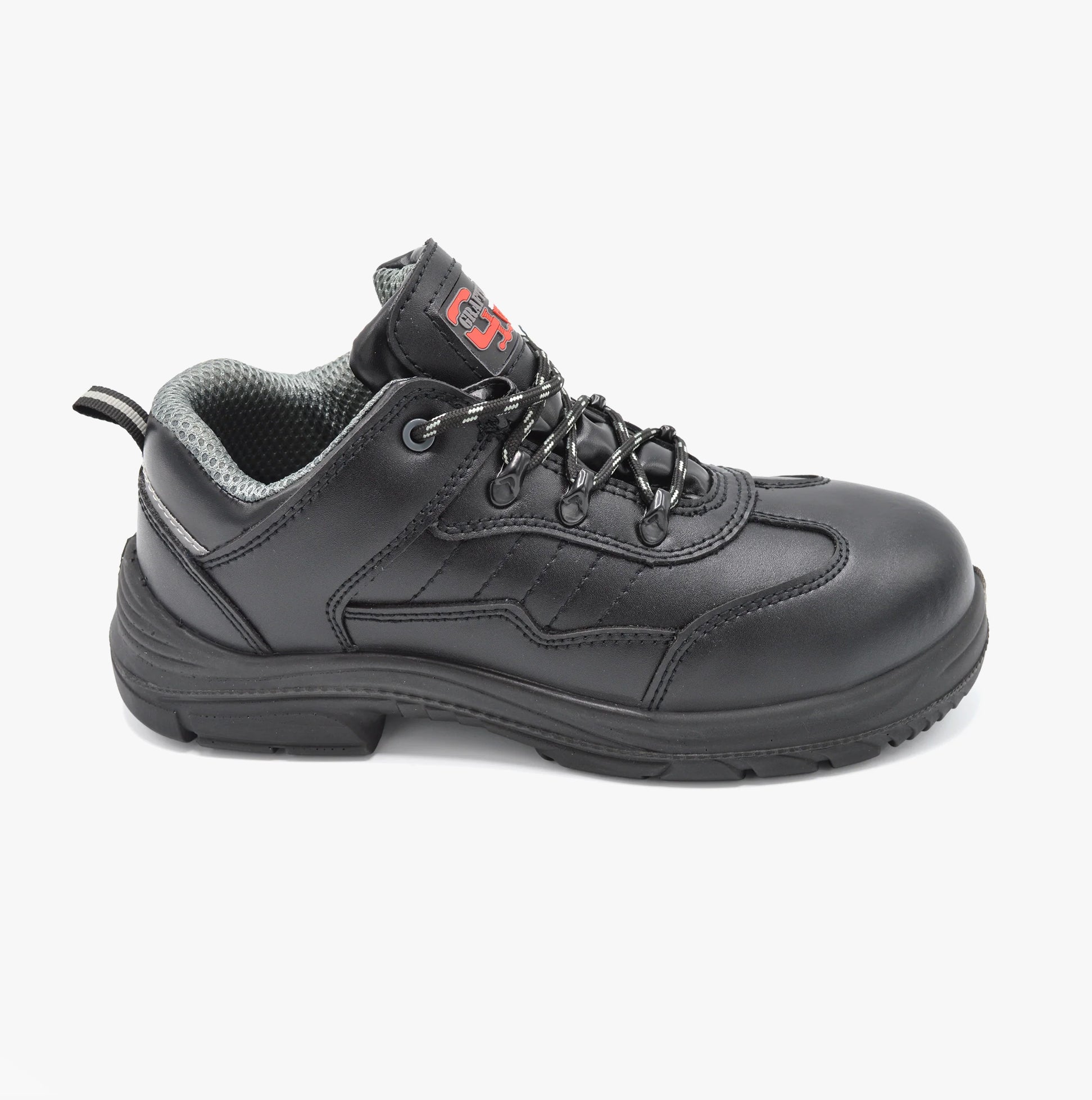 Grafters M303A Mens Super Wide Safety Trainers Black