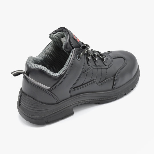 Grafters M303A Mens Super Wide Steel Toe Safety Trainers Black