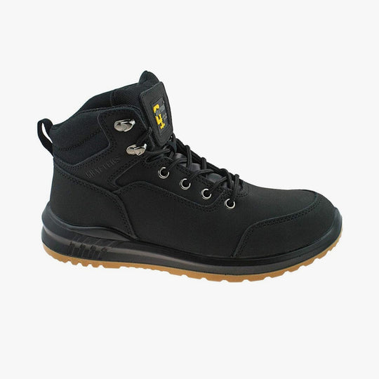 Grafters M513A Unisex Nubuck Safety Boots Black
