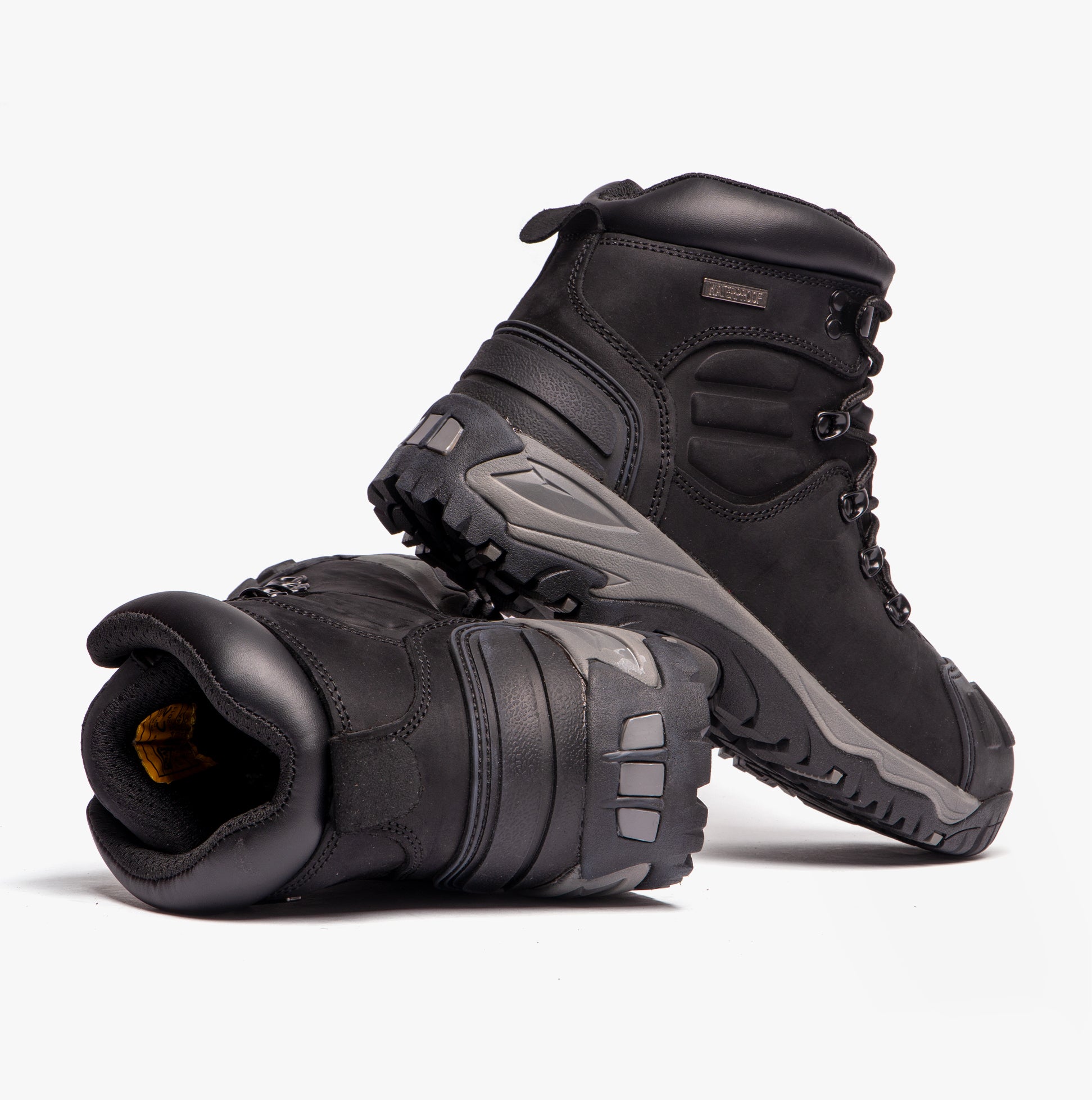 Grafters M514A Mens Leather Safety Boots Black