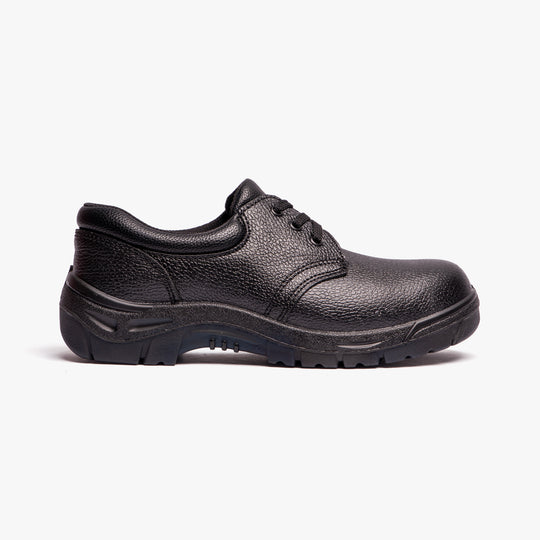 Grafters M530A Mens Leather Safety Shoes Black