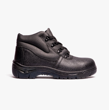 Grafters M5501PA Unisex Leather Safety Boots Black