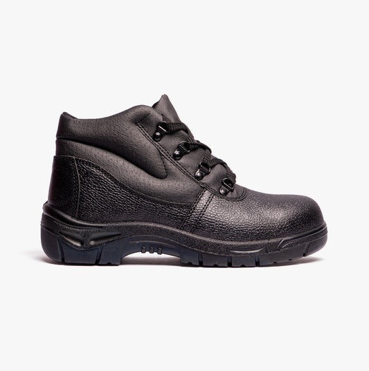 Grafters M5501PA Unisex Leather Safety Boots Black