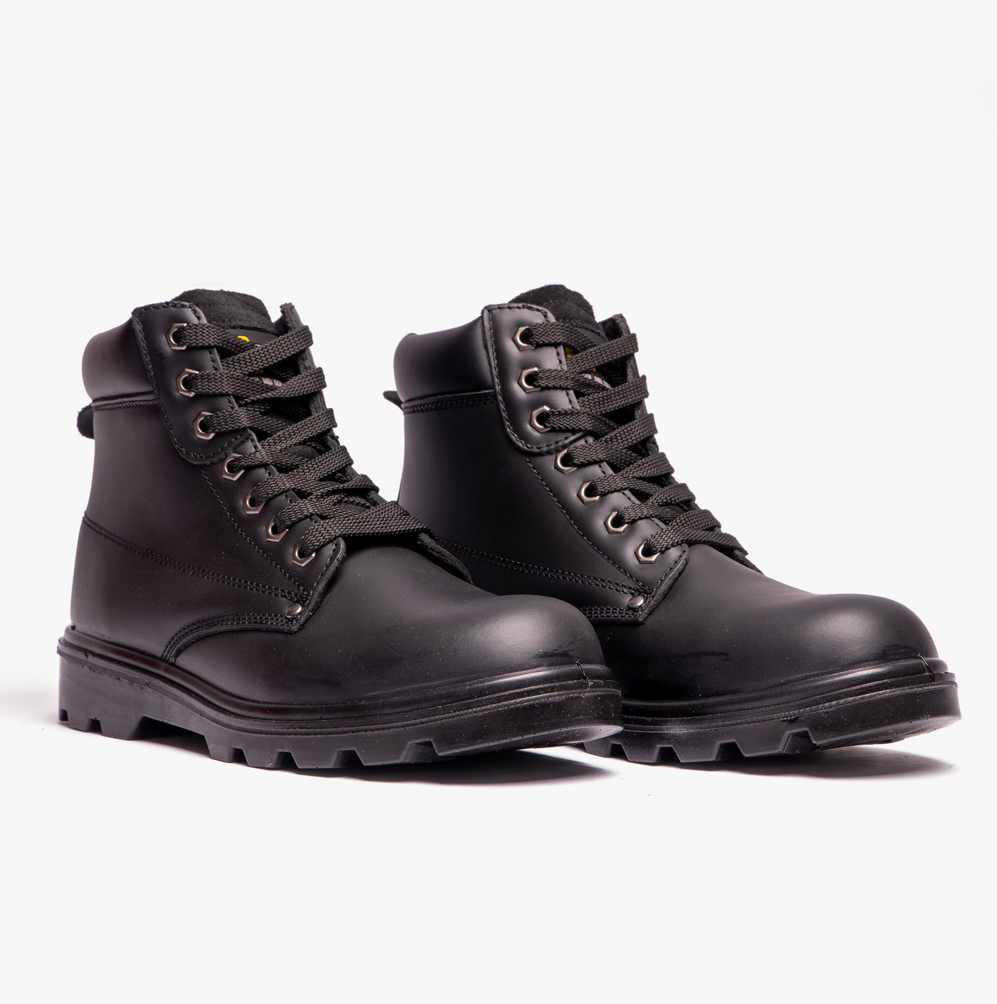 Grafters M569A Unisex Leather Safety Boots Black