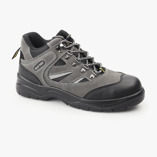 Grafters M685F Unisex Suede Hiker Safety Boots Grey/Black