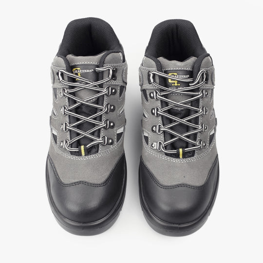 Grafters M685F Unisex Suede Hiker Safety Boots Grey/Black