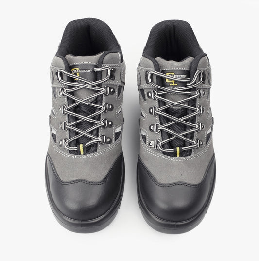 Grafters M685F Unisex Suede Hiking Safety Boots Grey/Black