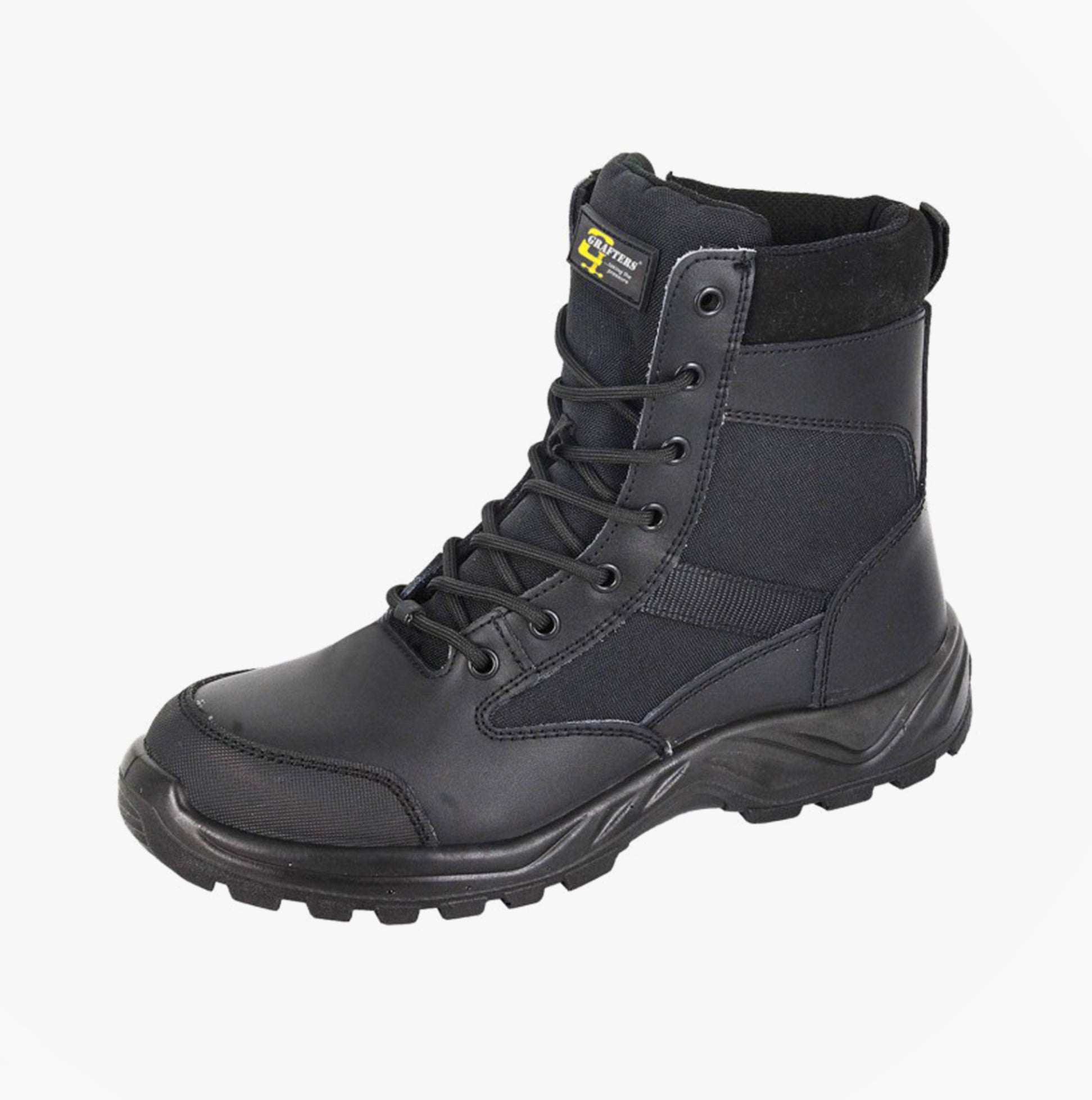 Grafters M752A DMZ6 Mens 6 Inch Safety Boots Black